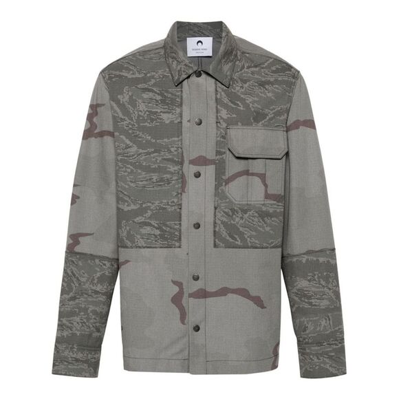 Marine Serre Men's Coats Grey
